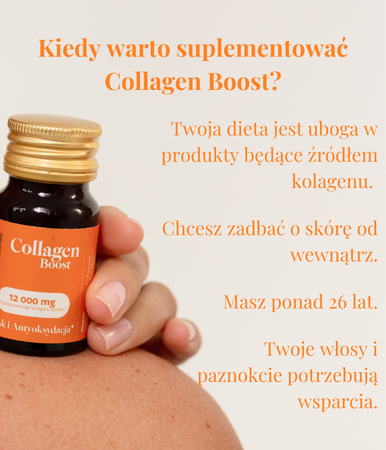 Shoty kolagenowe powstały z myślą o skórze, która chce pozostać młoda na dłużej¹.