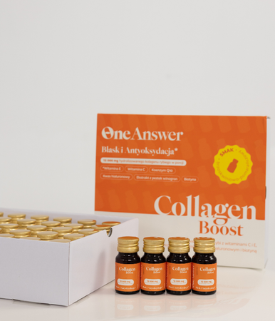 Shoty kolagenowe powstały z myślą o skórze, która chce pozostać młoda na dłużej¹.